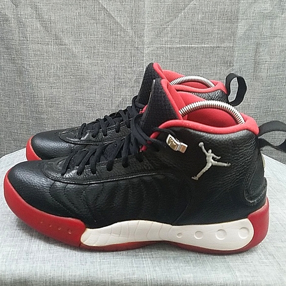 Nike Air Jordan Jumpman Pro 'bred' sneakers - black red men's 10 906876-001 - Picture 9 of 14